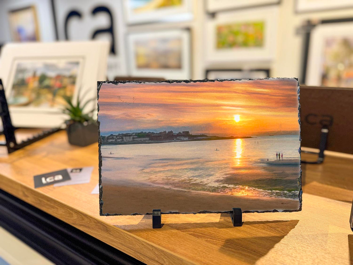 Ballyholme Sunset - Decorative Slate