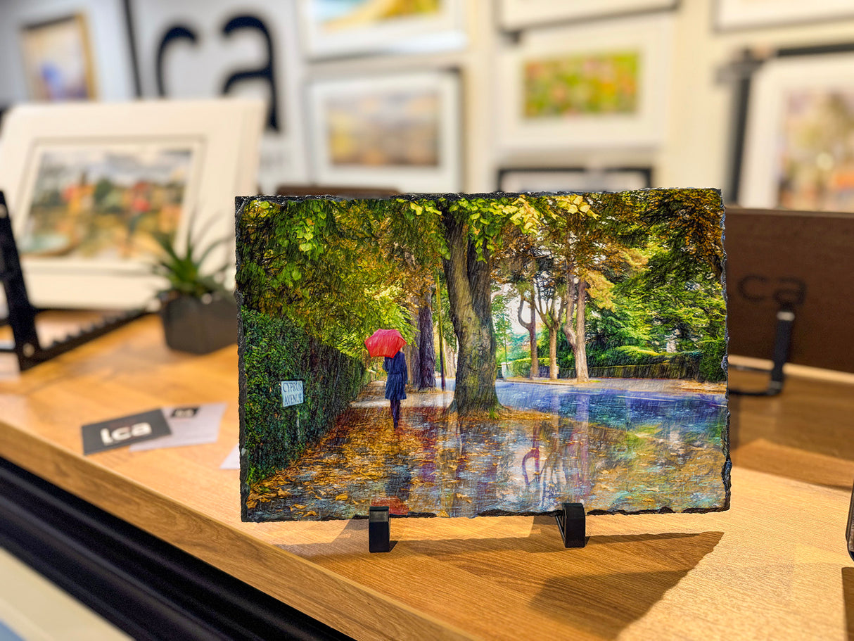 Autumn Shower, Cyprus Avenue - Decorative Slate