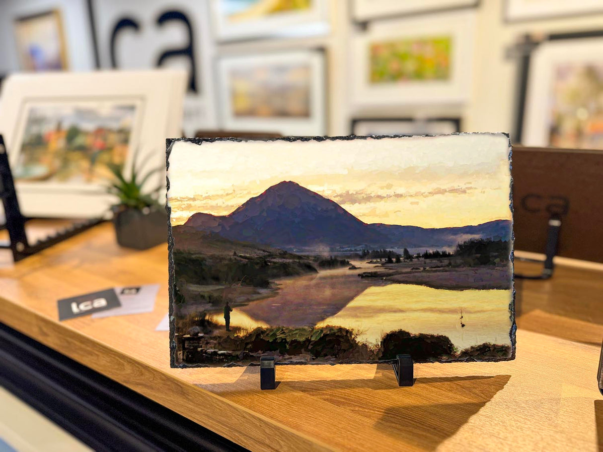 Dawn Mist Below Errigal, Donegal - Decorative Slate