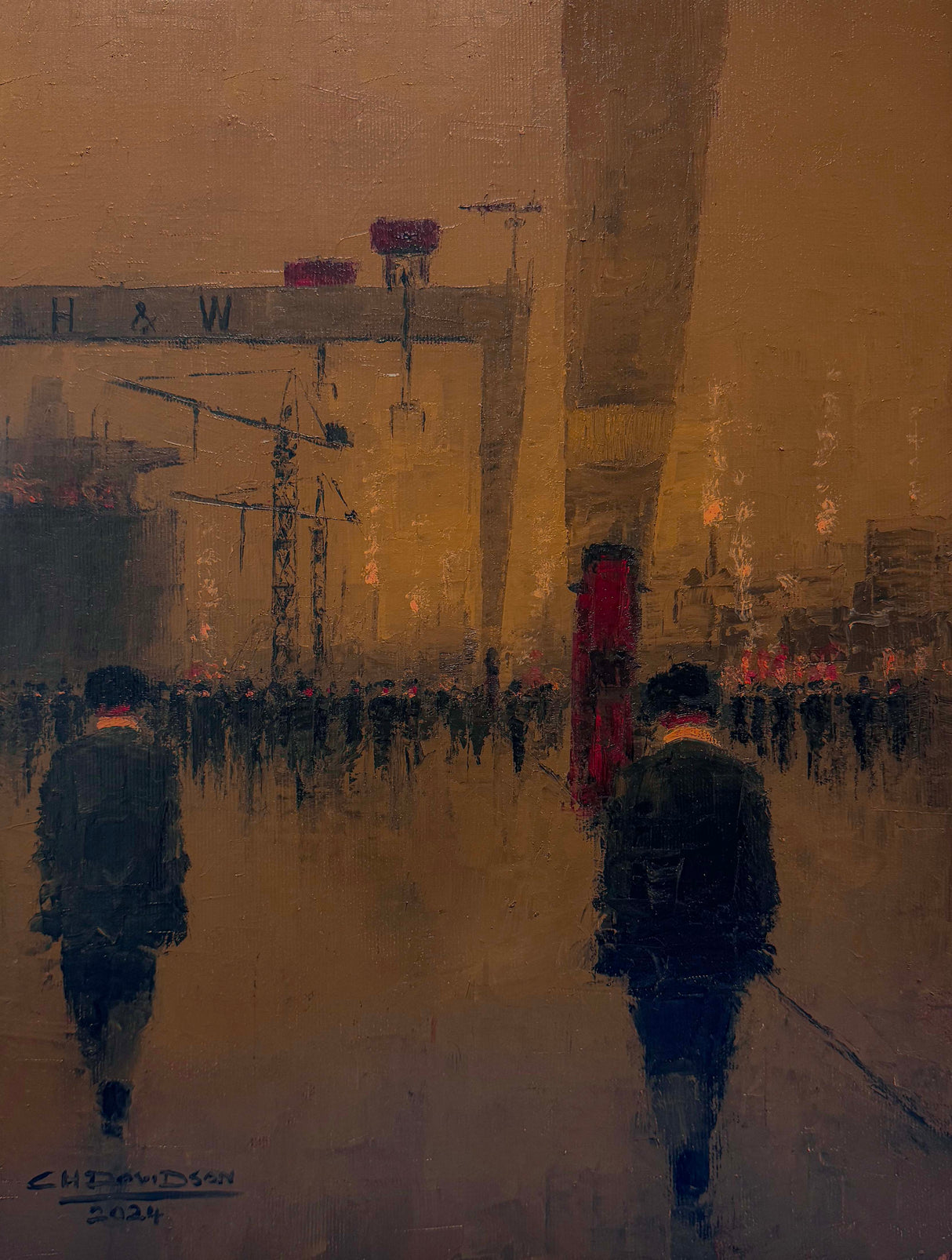 Original Oil On Canvas - Early Birds