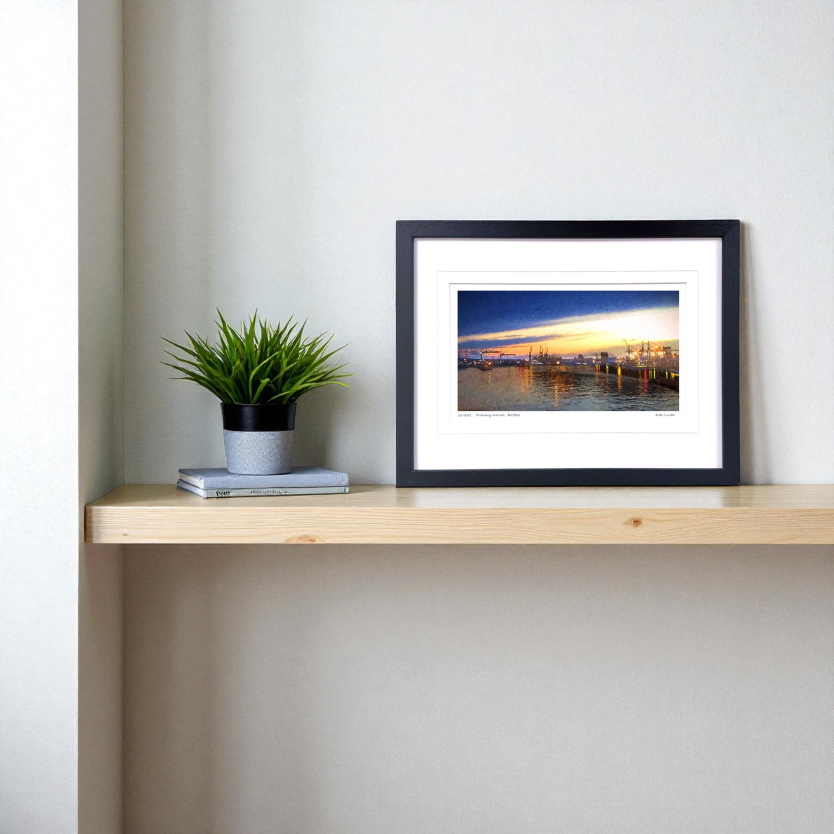 Evening Arrival, Belfast - Framed - Small print