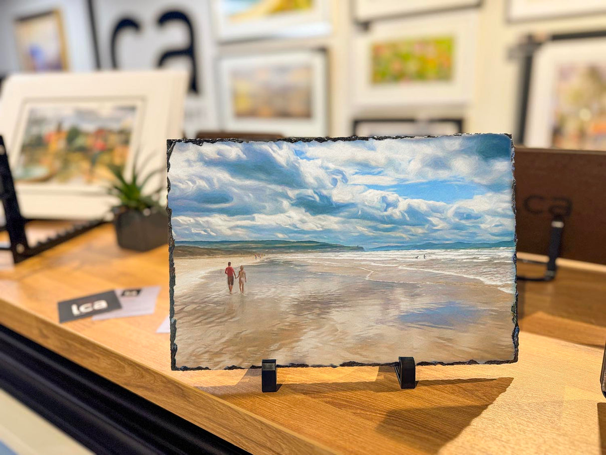 Hand In hand, Portstewart Strand - Decorative Slate