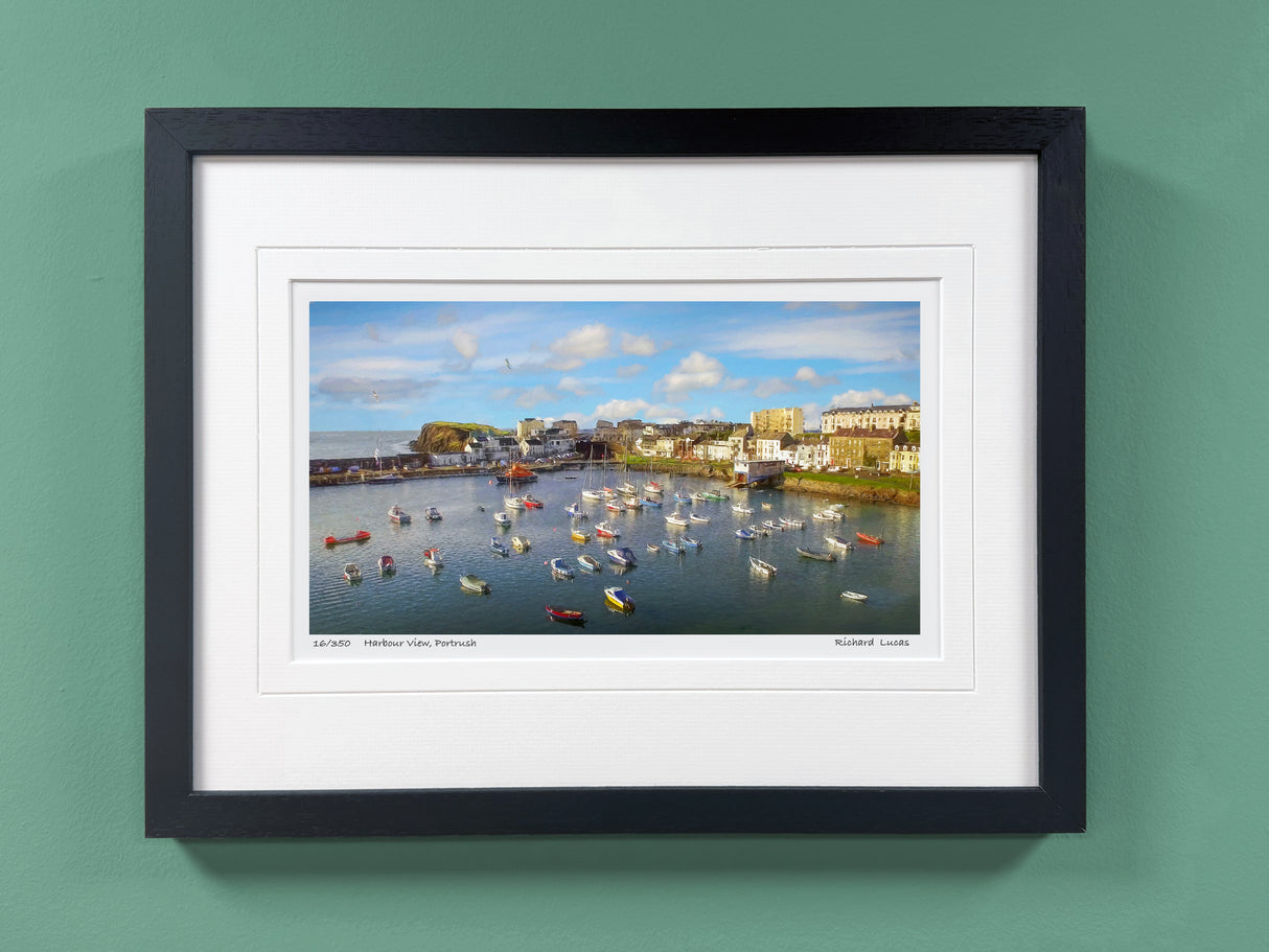 Harbour View, Portrush - Framed - Small print