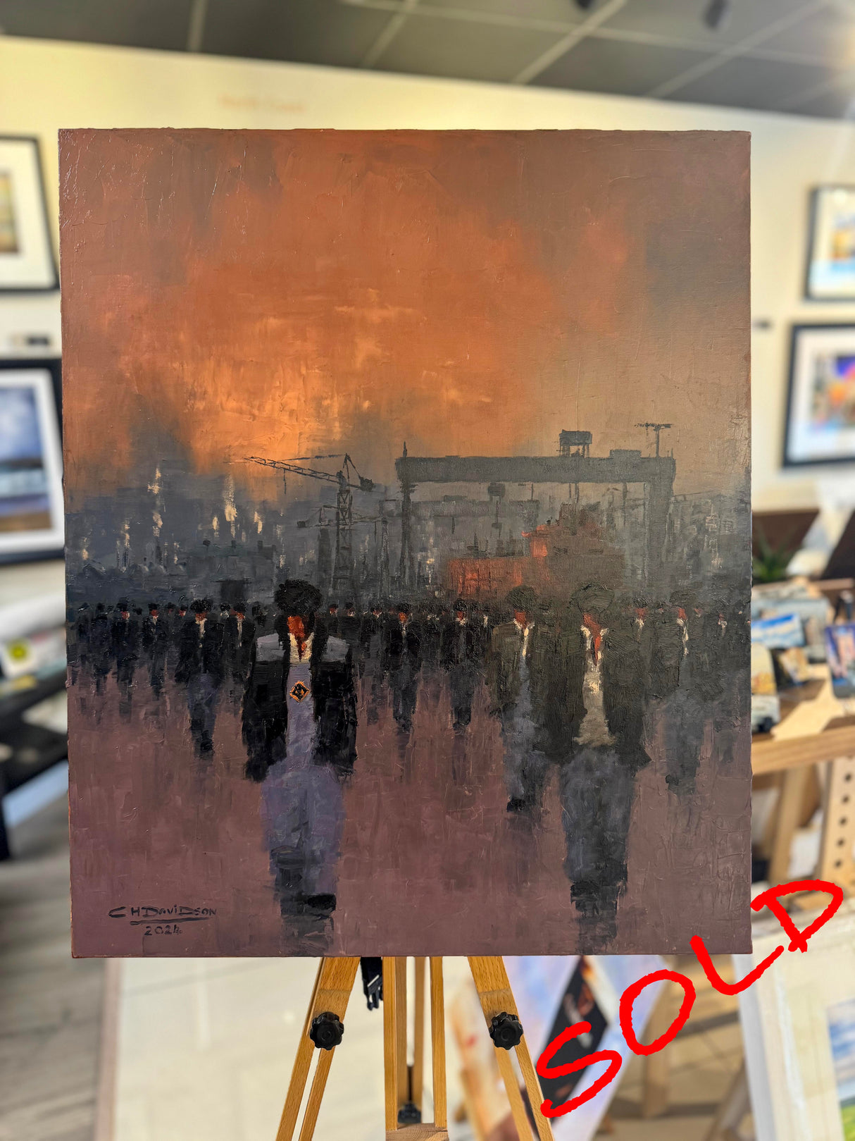 Original Oil on Canvas - Incoming Haar series No. 2