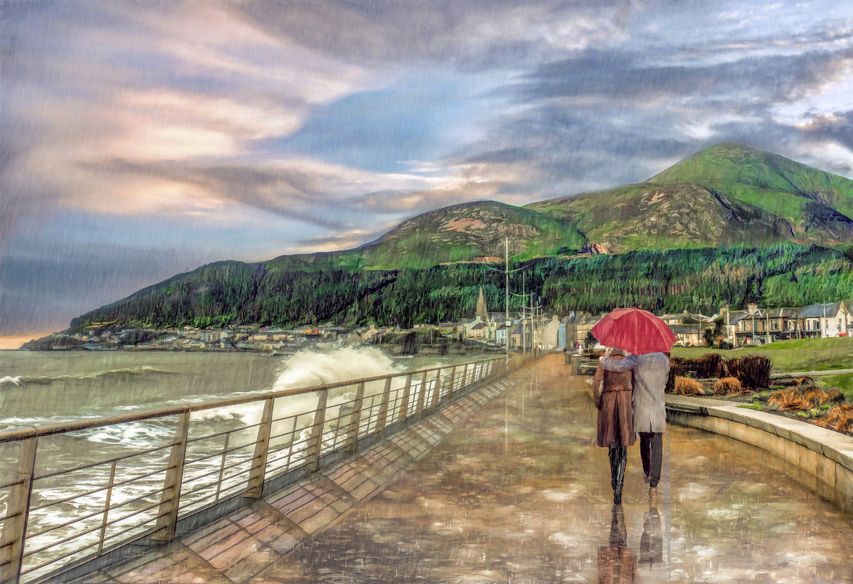 High Tide At The Promenade, Newcastle