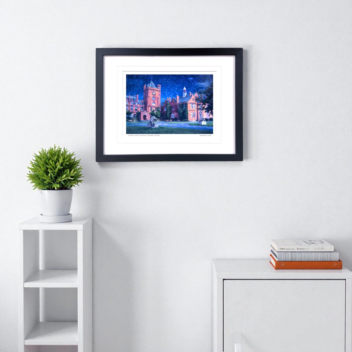 Quiet Evening, Campbell College - Framed - Small print