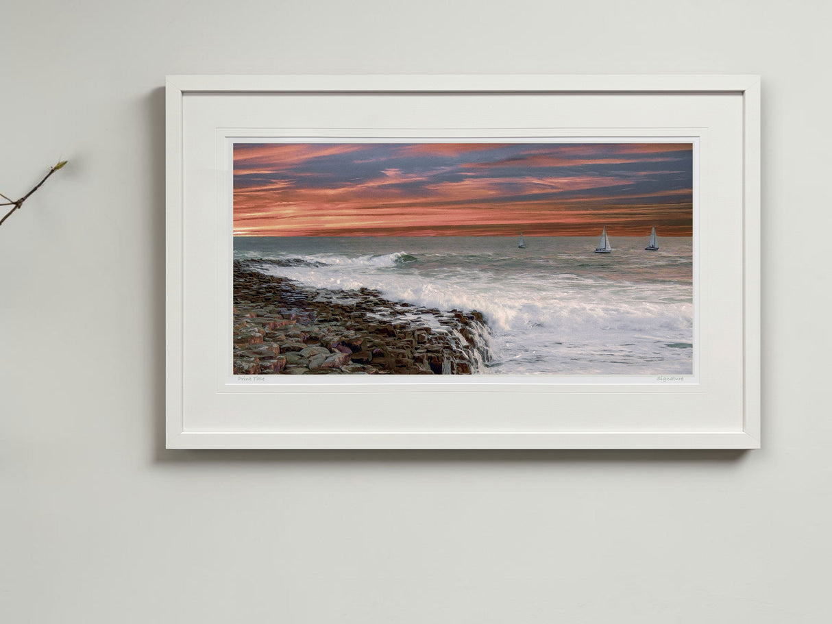 Sails At Sunset, Giants Causeway