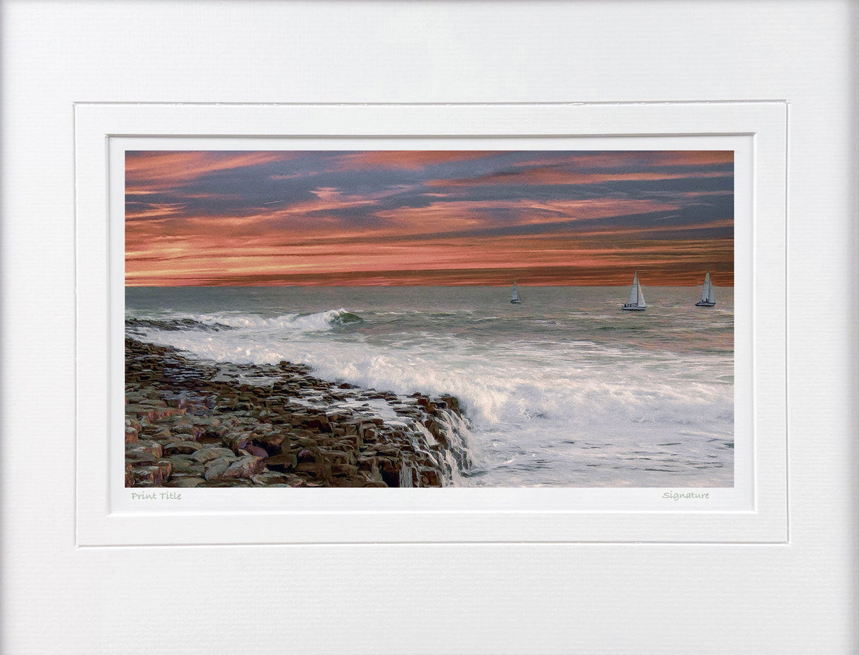 Sails At Sunset, Giants Causeway