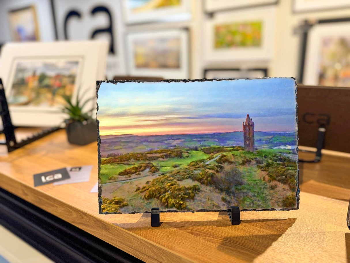 Scrabo Towards Belfast - Decorative Slate