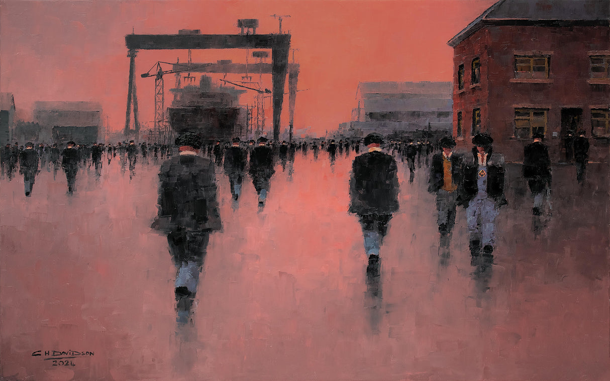 Original Oil on Canvas - Ships In The Night