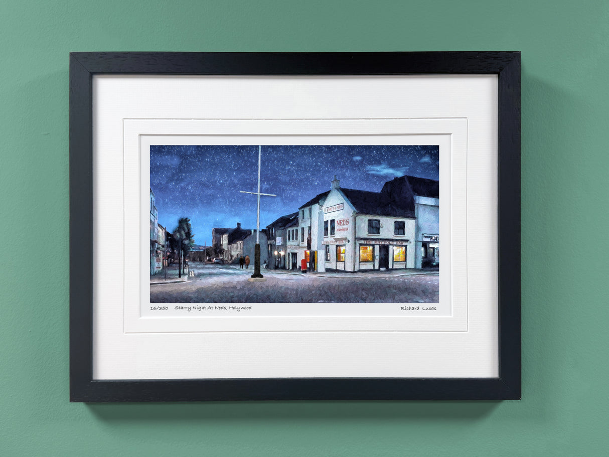 Starry Night At Ends, Holywood- Framed - Small print