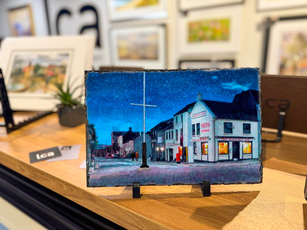 Starry Night at Neds, Holywood - Decorative Slate