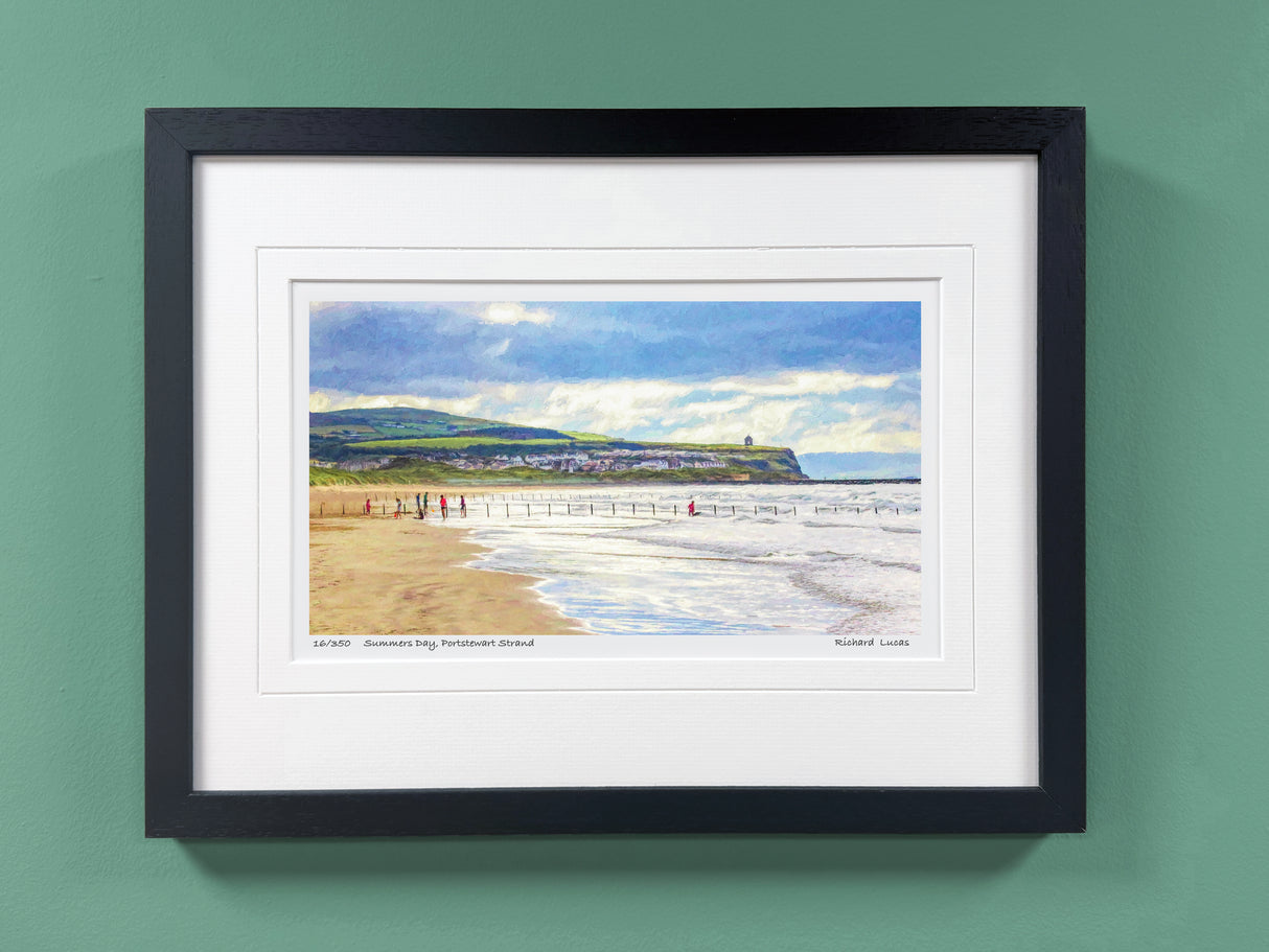Summers Day, Portstewart Strand - Small - Framed