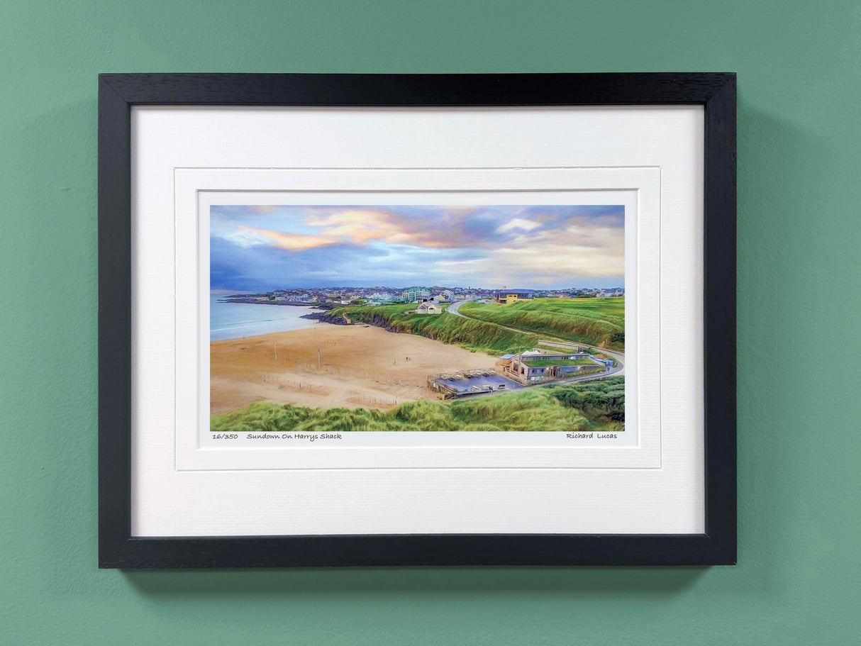 Sundown on Harrys Shack - Small - Framed