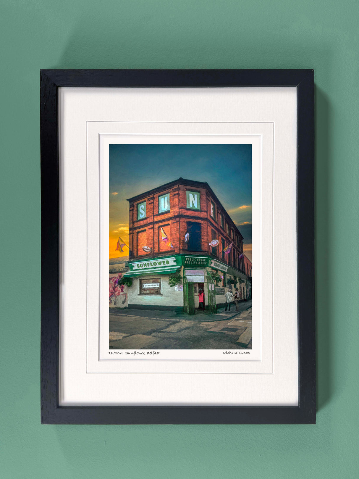 Sunflower, Belfast- Framed - Small print