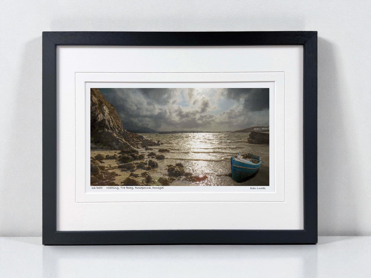 Waiting, Tra Beag, Donegal - Small - Framed