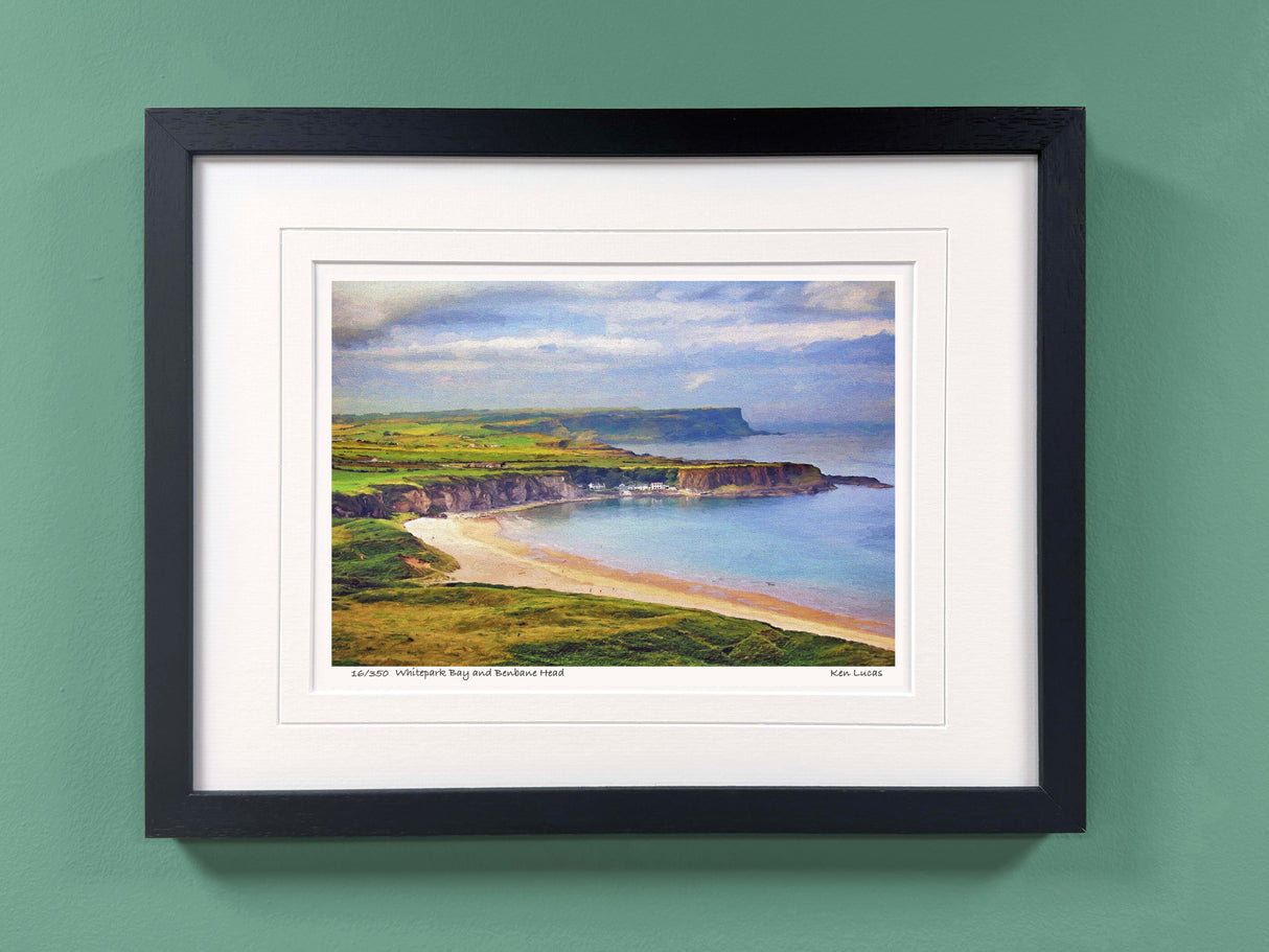 Whitepark Bay & Benbane Head - Framed - Small print