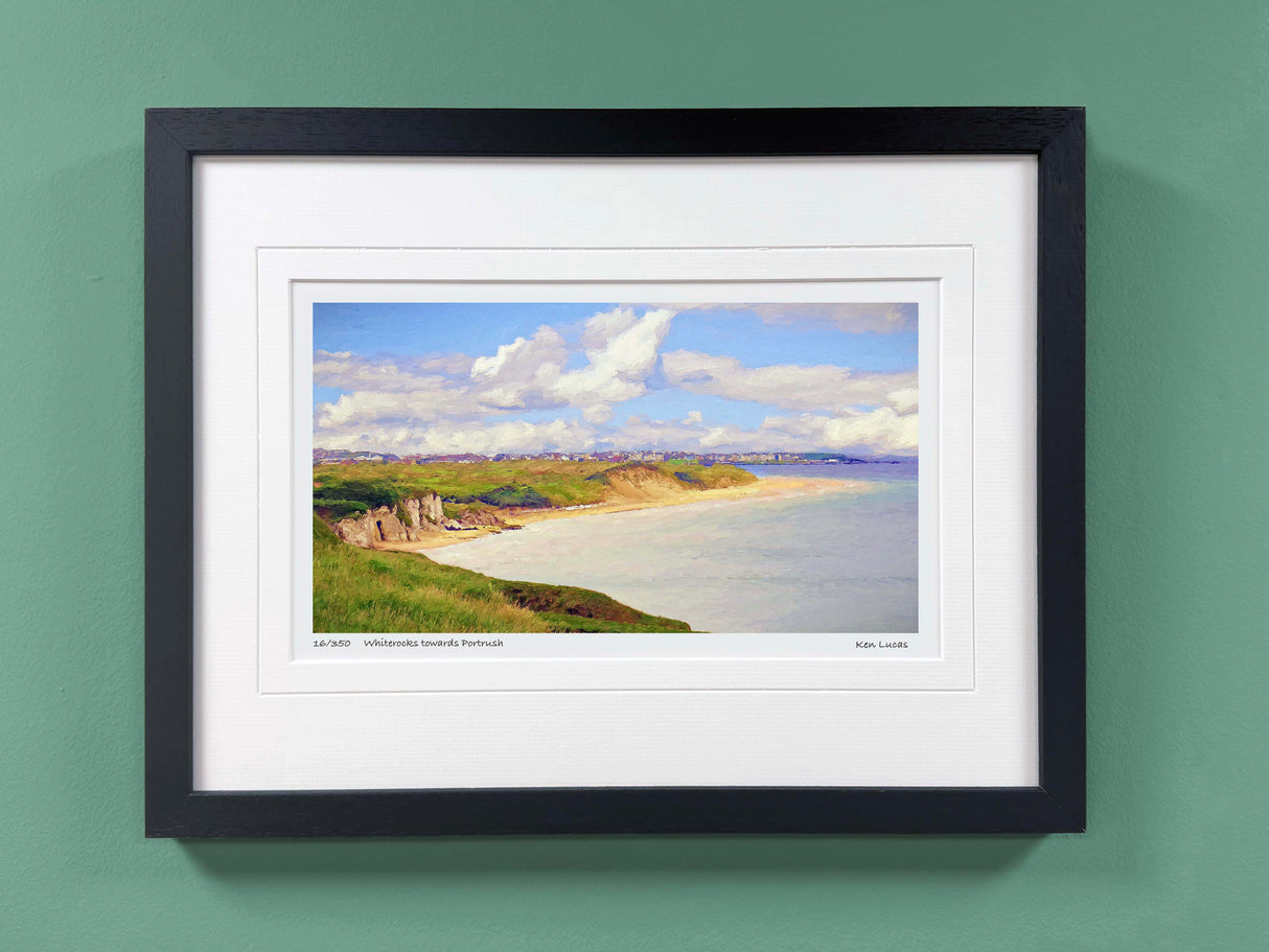 Whiterocks Towards Portrush - Small - Framed