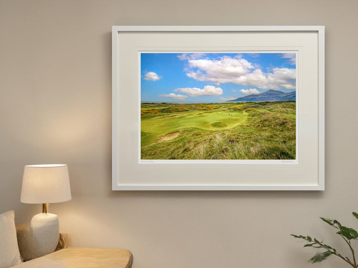 A Round To Remember, Royal County Down - signed limited edition print by Lucas Creative Art