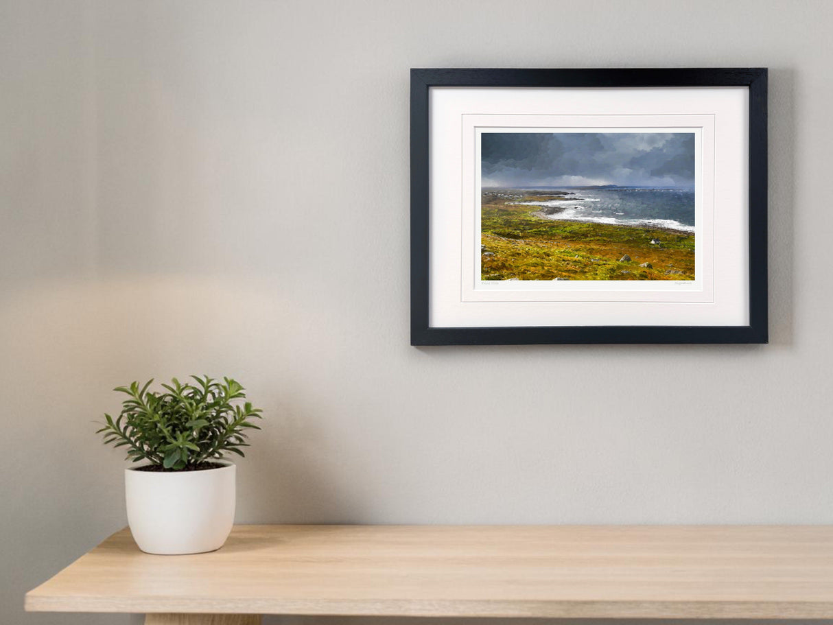 A Shower Coming, Brinlack, Gweedore - signed limited edition print by Lucas Creative Art