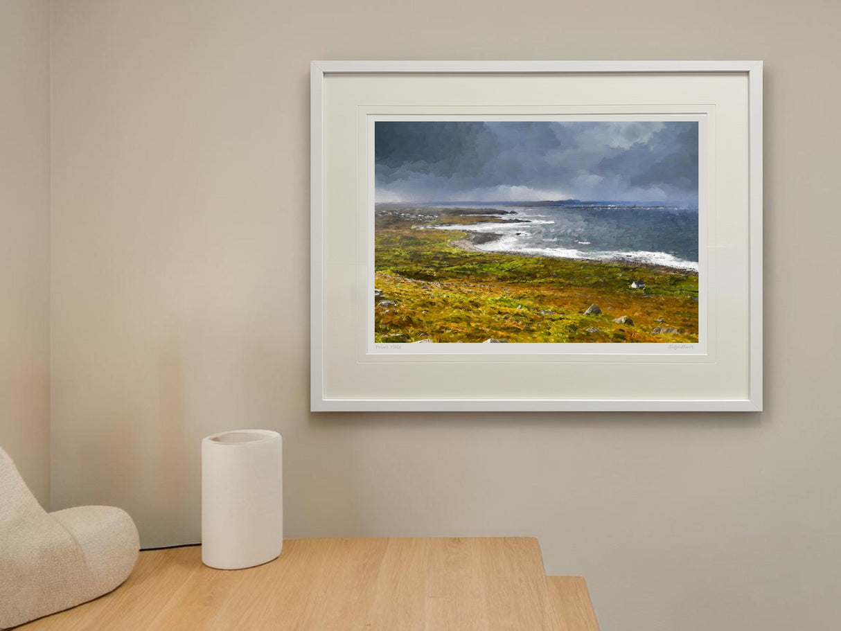 A Shower Coming, Brinlack, Gweedore - signed limited edition print by Lucas Creative Art