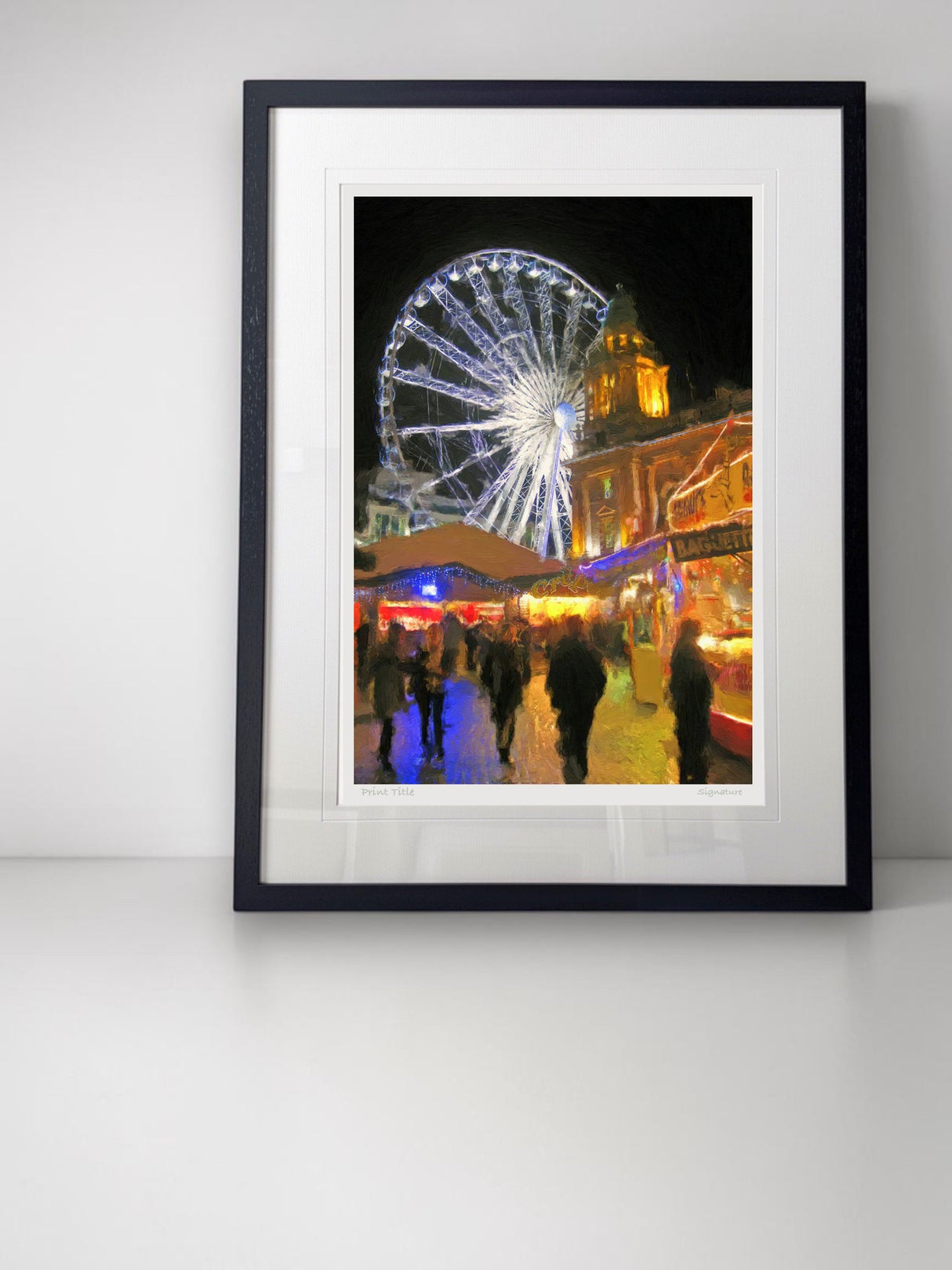 At The Continental Market, Belfast - Standard Framed Black