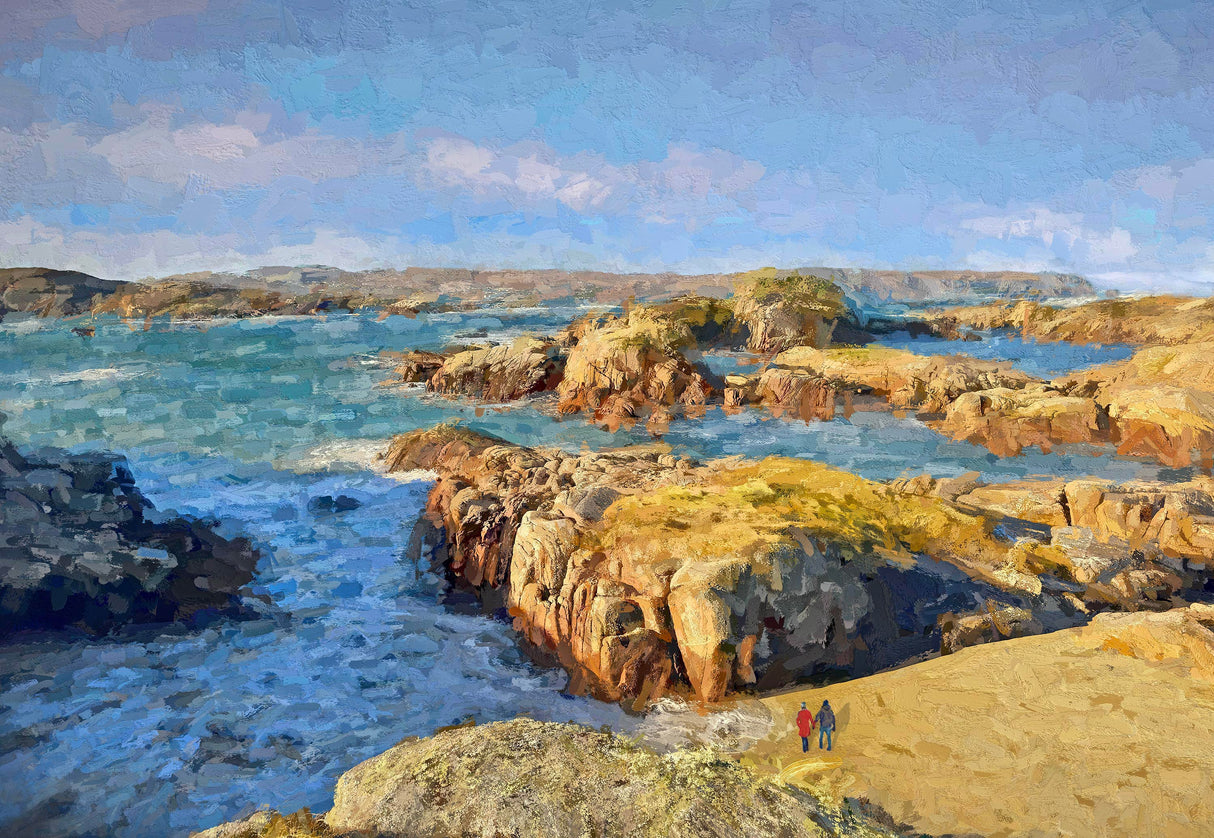 By The Water's Edge, Cloughglass, Donegal - signed limited edition print by Lucas Creative Art