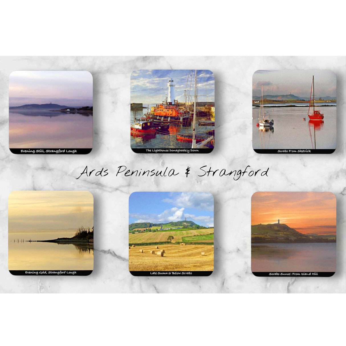 Ards Peninsula & Strangford - Coasters set of six