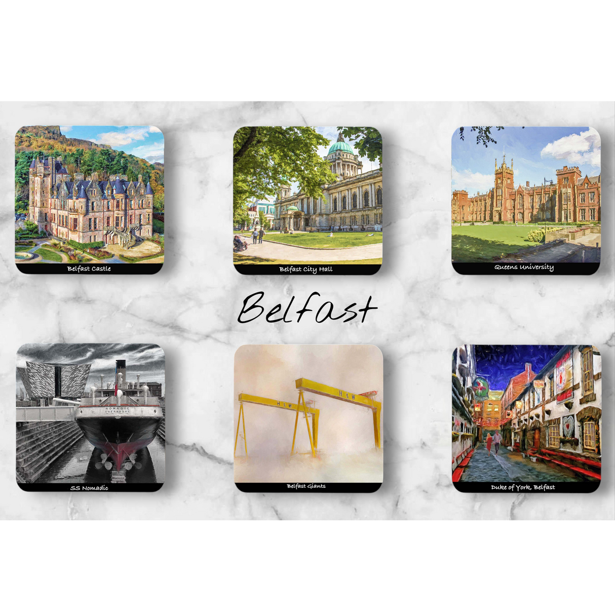 Belfast - Coasters set of six