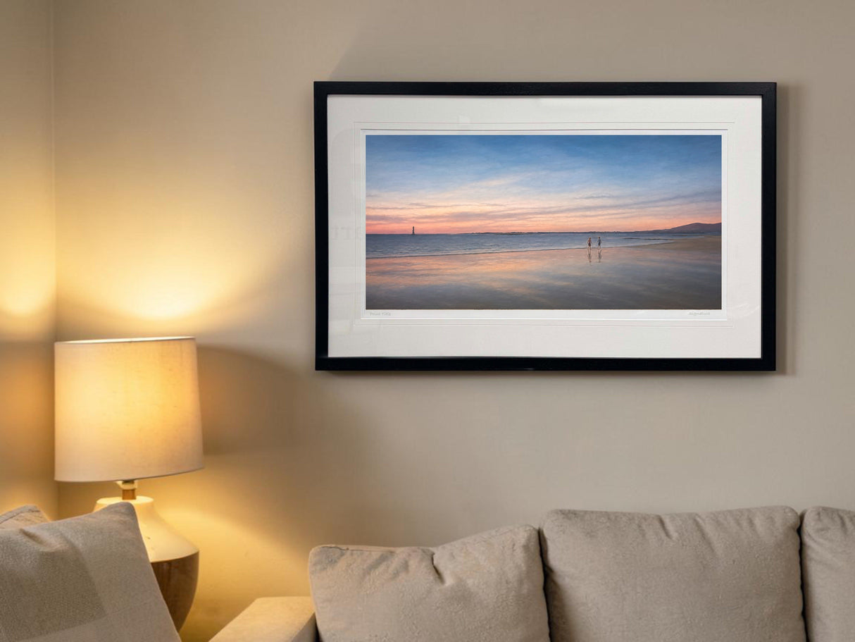 The Best Part of The Day, Cranfield Beach - Ex Large Framed Black