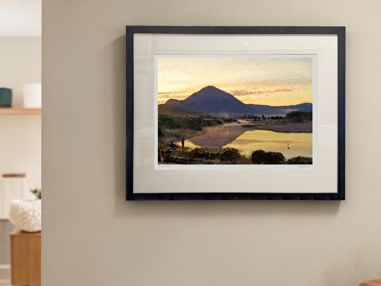Dawn Mist Below Errigal - signed limited edition print by Lucas Creative Art