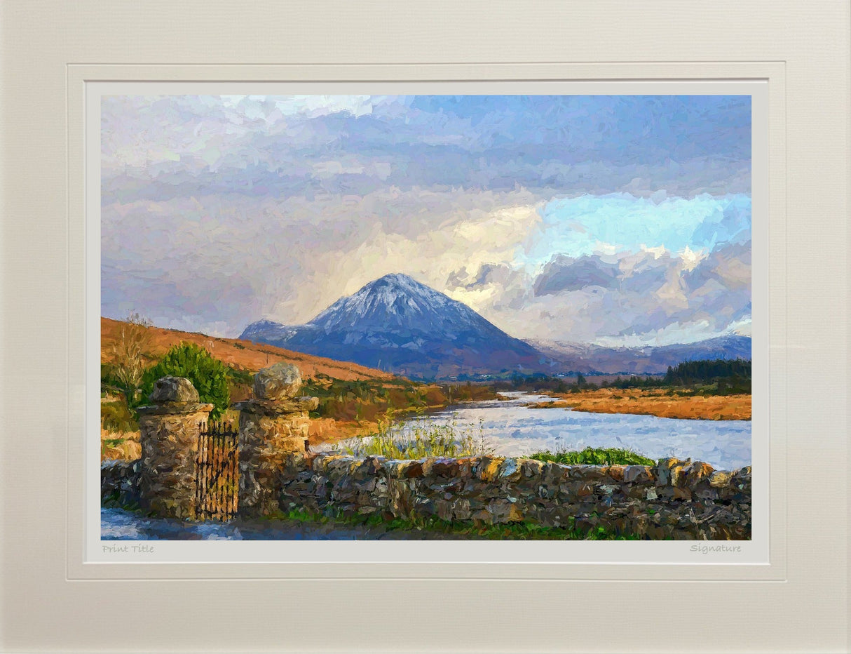 Errigal From Gweedore - signed limited edition print by Lucas Creative Art