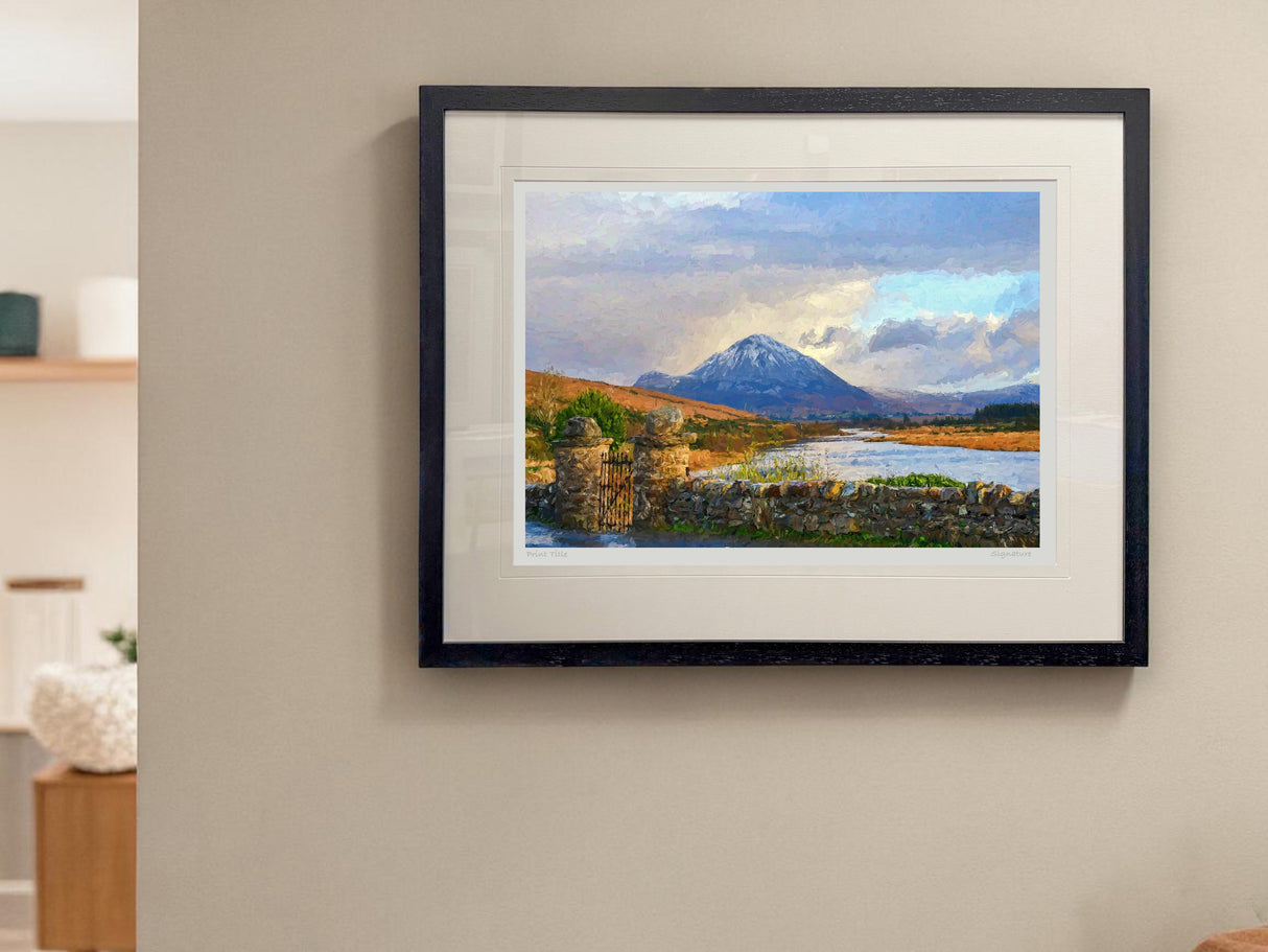 Errigal From Gweedore - signed limited edition print by Lucas Creative Art