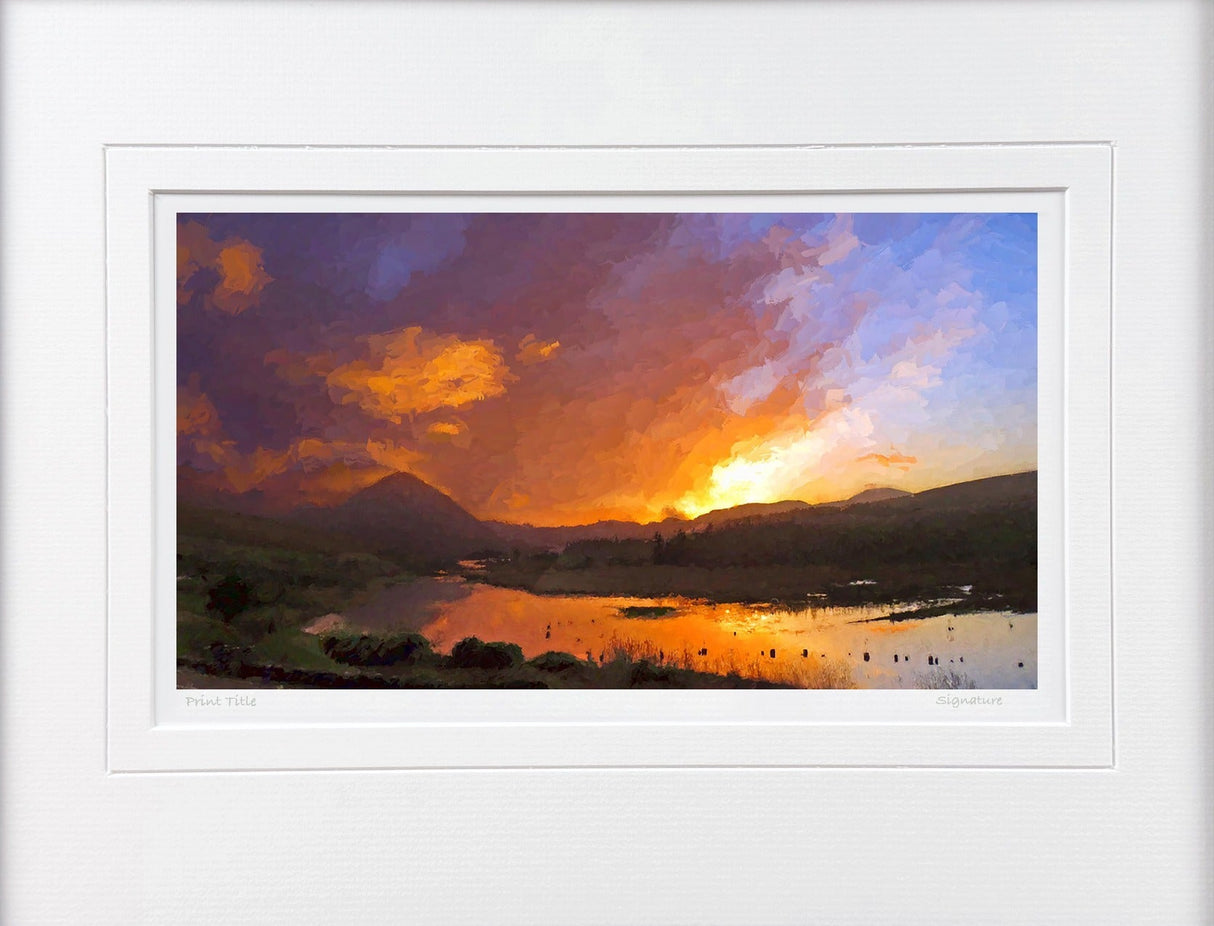 Red Sky In The Morning..., Gweedore - signed limited edition print by Lucas Creative Art