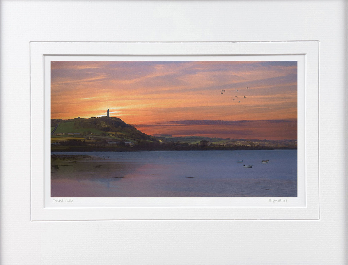 Scrabo Sunset from Islandhill