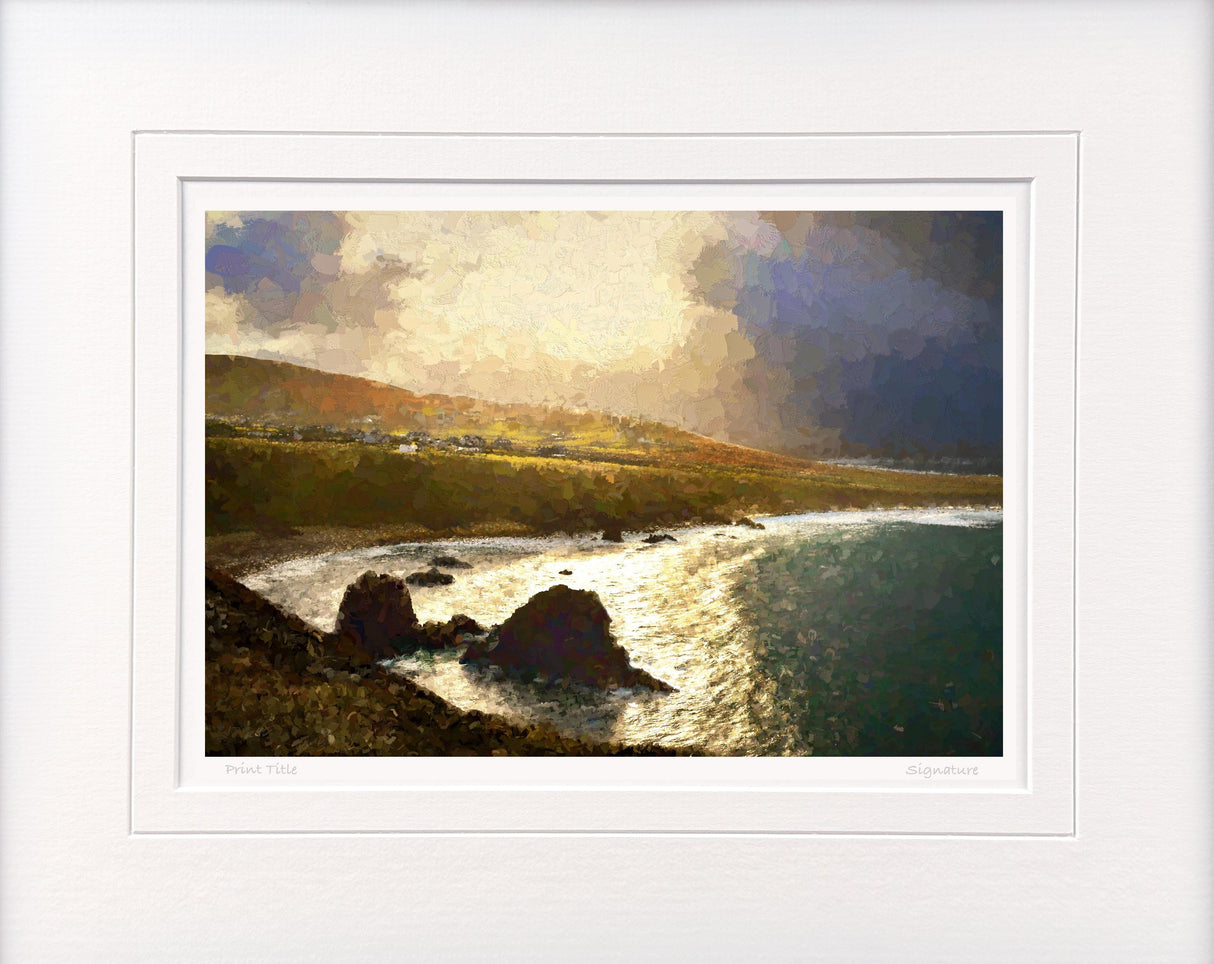 Sun On Sea, Cnoc Fola - signed limited edition print by Lucas Creative Art