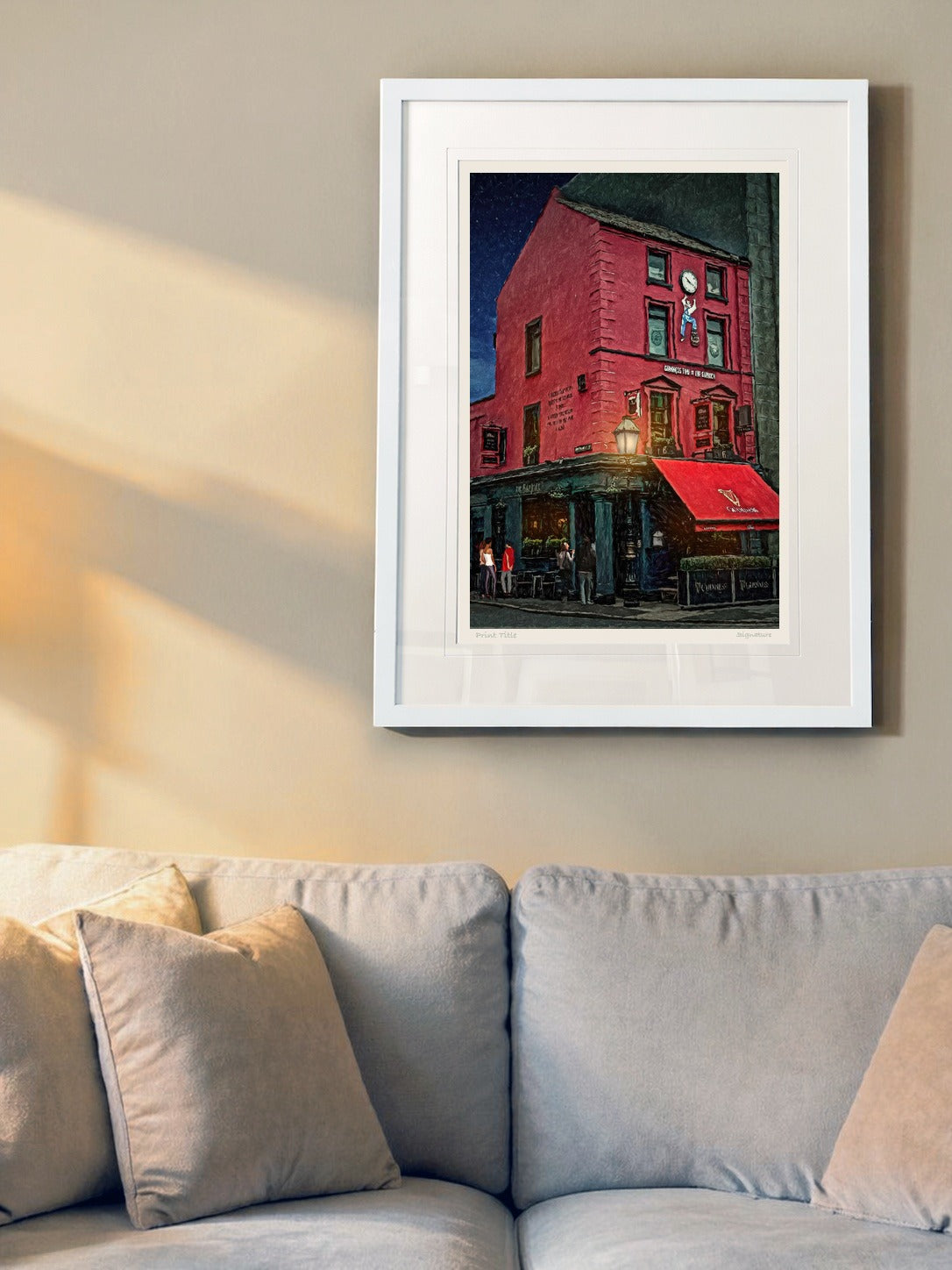The Garrick, Belfast - signed limited edition print by Lucas Creative Art