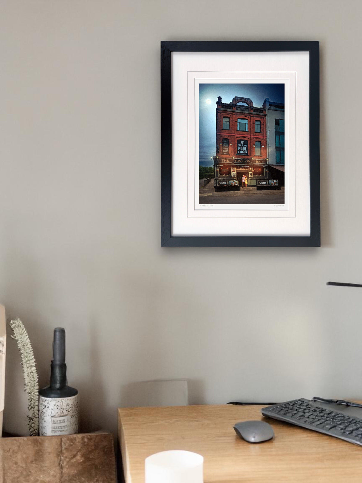 The Pavillion Bar, Belfast - signed limited edition print by Lucas Creative Art