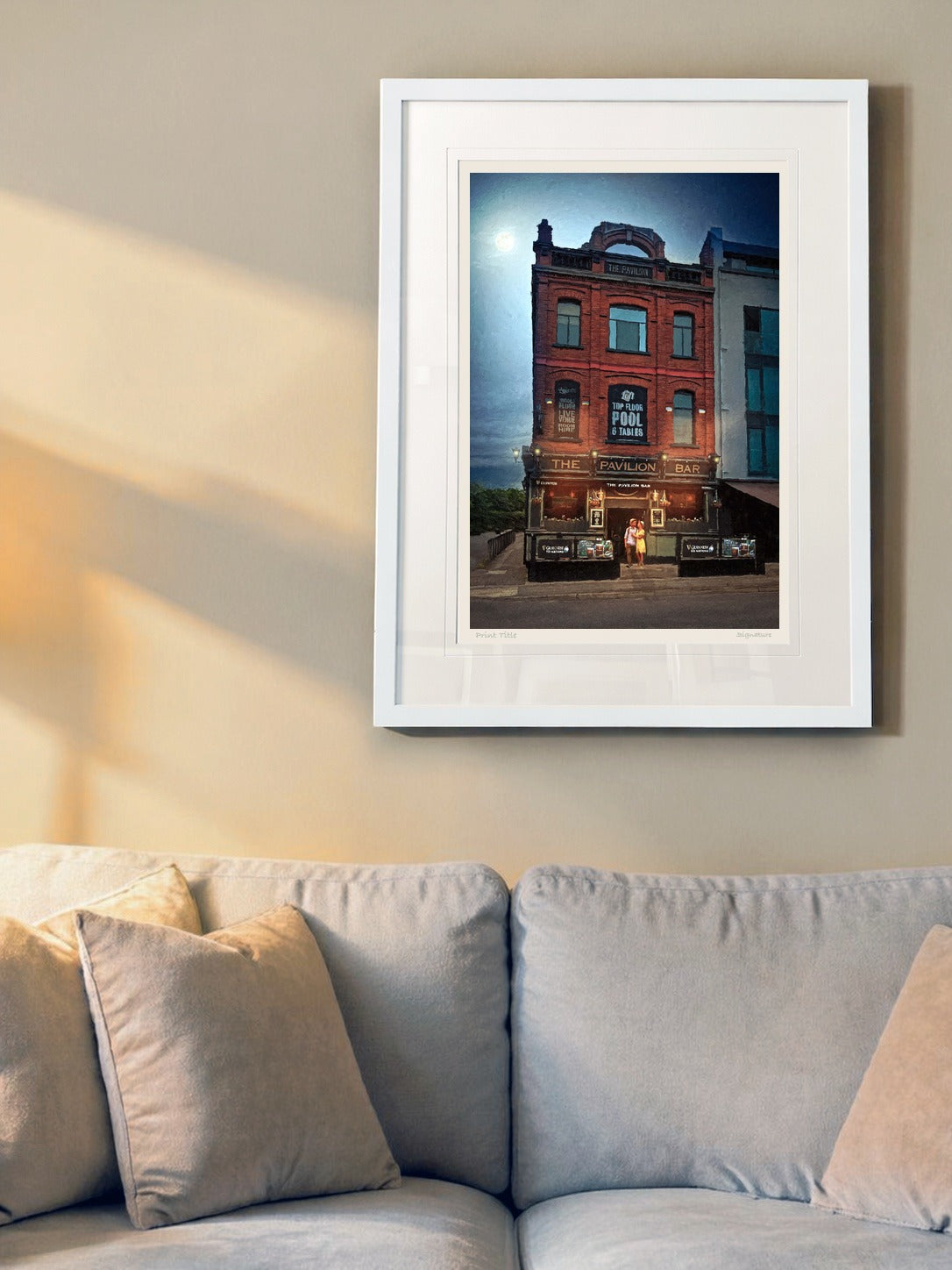 The Pavillion Bar, Belfast - signed limited edition print by Lucas Creative Art