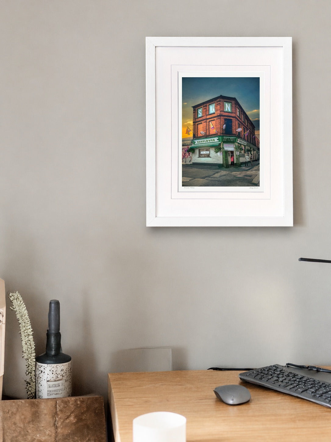 The Sunflower, Belfast - signed limited edition print by Lucas Creative Art