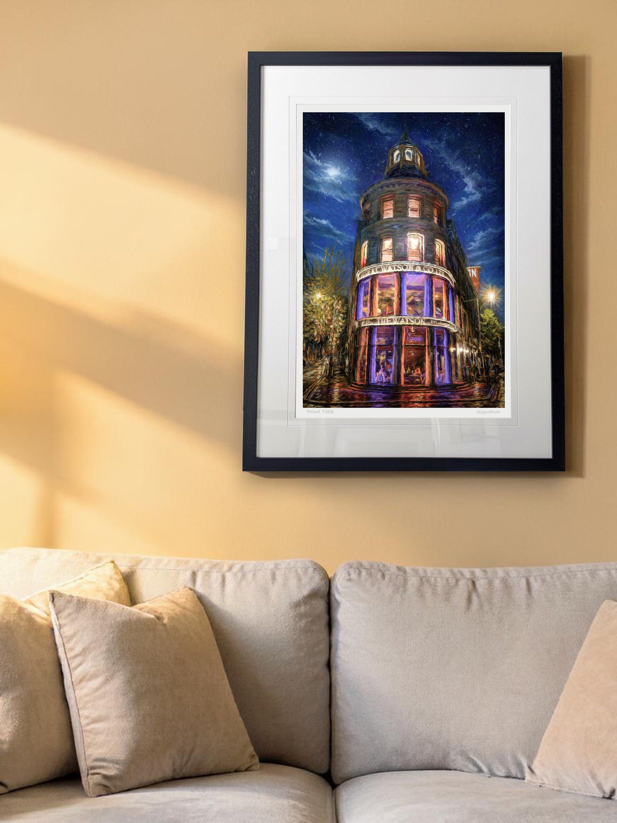 The Watson, Belfast - signed limited edition print by Lucas Creative Art