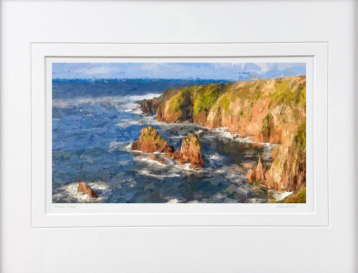 The Wild Atlantic, Altawinny Bay, Donegal - signed limited edition print by Lucas Creative Art