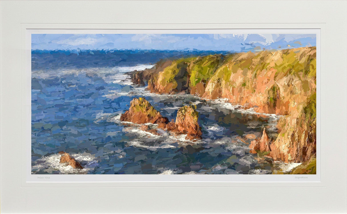 The Wild Atlantic, Altawinny Bay, Donegal - signed limited edition print by Lucas Creative Art
