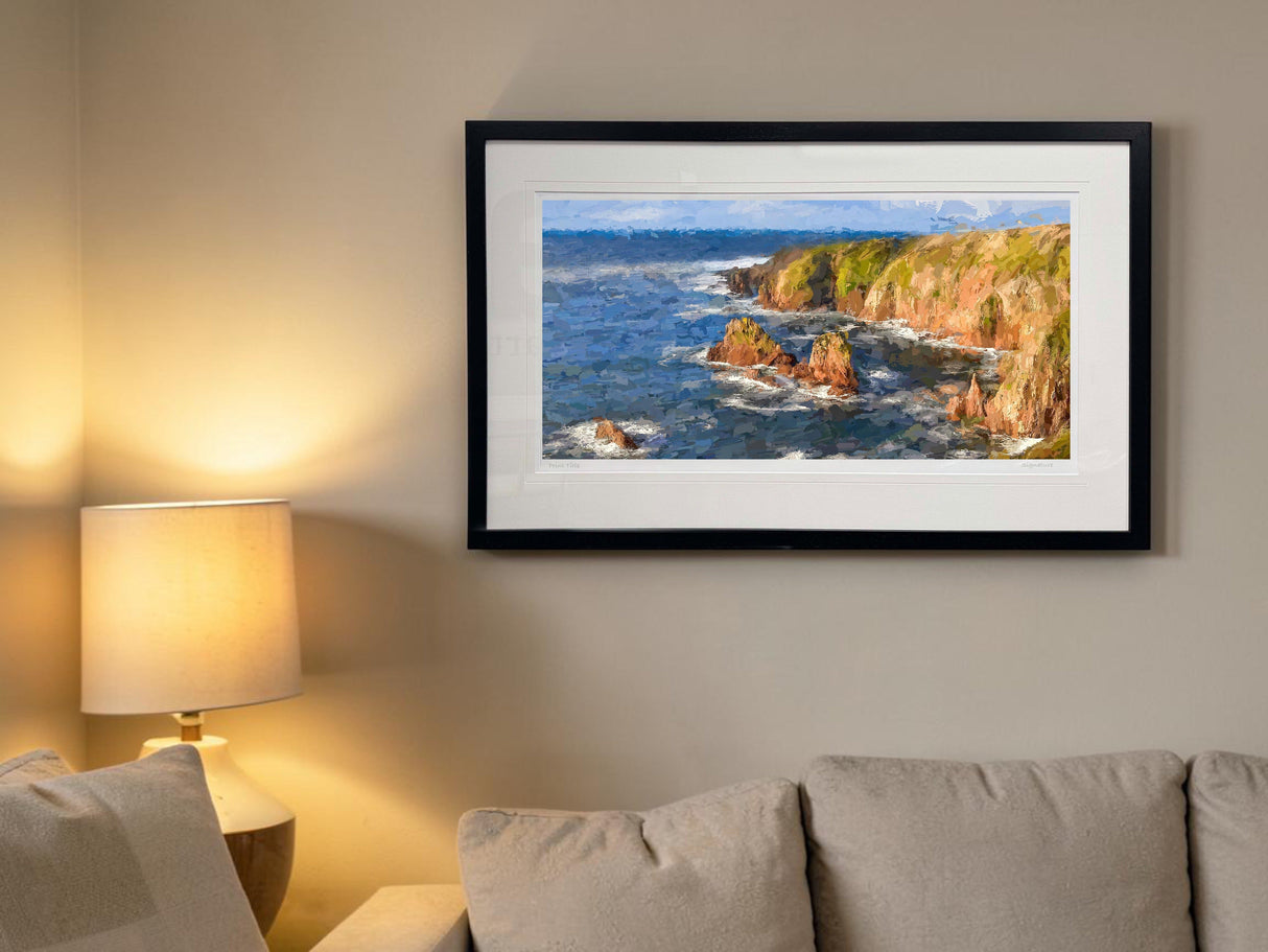 The Wild Atlantic, Altawinny Bay, Donegal - signed limited edition print by Lucas Creative Art