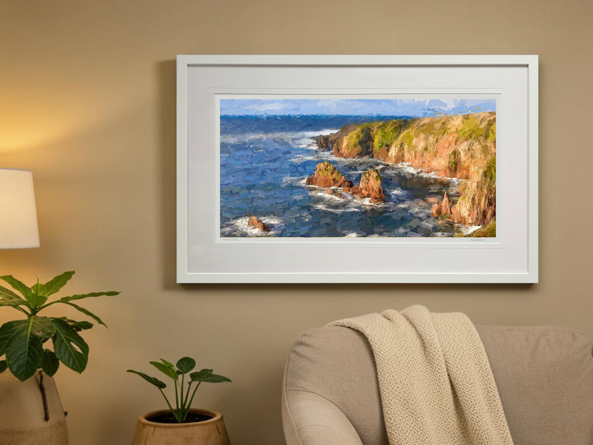 The Wild Atlantic, Altawinny Bay, Donegal - signed limited edition print by Lucas Creative Art