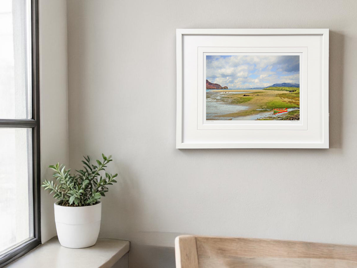 Tides Out - Small Framed White