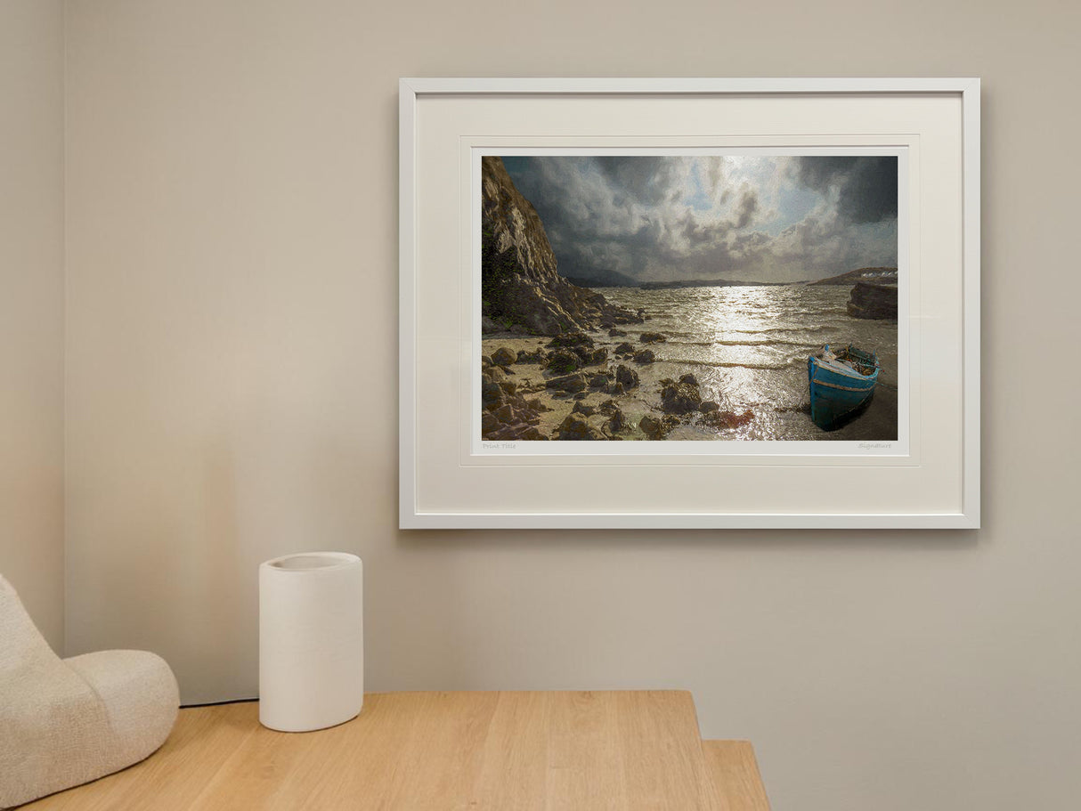 Waiting - Standard Framed White
