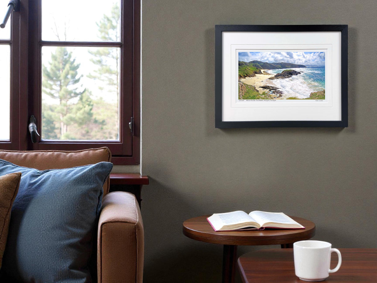 Above Murder Hole Beach, Donegal - Small - Framed