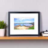 Across The Bay, Portballintrae - Framed - Small print