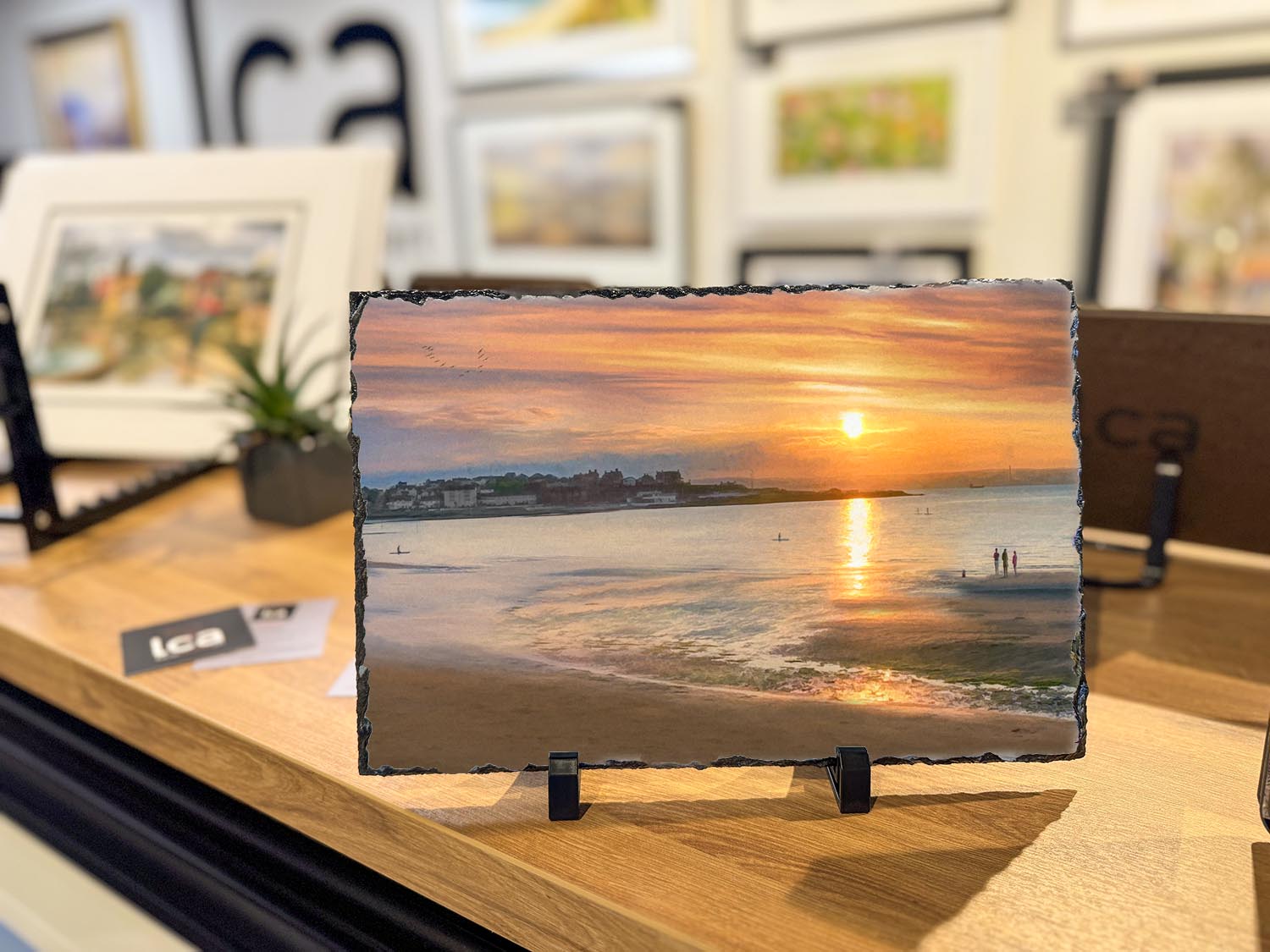Ballyholme Sunset - Decorative Slate
